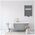 Towel dryer INVENA, 1000 x 540 mm, steel, graphite color.