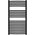 Towel dryer INVENA, 1200 x 540 mm, steel, black