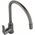 Sink mixer INVENA KSANTI PLUS, with 360deg swivel spout, matt grey.