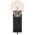Wall lamp EGLO Bailrigg, 1 x E27, 40W, black/wood color, 5.5 x 14 x 13.5 cm
