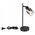 Table lamp GLOBO HUBERTUS, 1xE14, 40W, 230V, metal, matte black, 35x14, 3x12cm