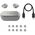Technics wireless earbuds EAH-AZ100E-S, silver