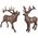 DECOR DEER CAST IRON MIX16.9X13X23.4CM