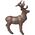 DECOR DEER CAST IRON MIX16.9X13X23.4CM
