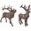 DECOR DEER CAST IRON MIX16.9X13X23.4CM