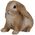 DECORATION RABBIT MIX14.3X17X14.6CM