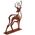DECORATION DEER RUST 38X10X46.8CM