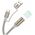 HOCO kabel USB A / Typ C do LED light UA38C złoty