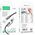 HOCO kabel USB A / Typ C do LED light UA38C czarny