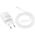 HOCO ładowarka sieciowa USB A + Typ C + kabel Typ C do Lightning PD QC3.0 3A 30W N63 biała