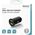 Φορτιστής Deltaco DELTACO Φορτιστής αυτοκινήτου USB, 2x USB-A 18 W, γρήγορη φόρτιση, σύνολο 36 W μαύρο USB-CAR128 12940016 7333048047717
