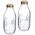 Saftflaske Quattro Stagioni 1 ltr Ø9,4x22,6 cm med Låg, 12 stk/krt 14002604 8004360898064