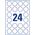 Avery Zweckform Przezroczyste etykiety na produkty Crystal Clear Ø 40 mm (L7780-25)