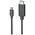 Kabel Alogic Alogic USB C Adapterkabel Typ C -HDMI  M/M 4k 60 Hz  2m,  sw