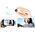 2x Mikrofon Krawatowy Bezprzewodowy 3w1 na iPhone Lightning + USB-C + 3,5mm / AirWave / Combo