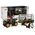 Figurka LeanToys Quad z Przyczepką Transporter Figurki Panda