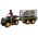 Figurka LeanToys Quad z Przyczepką Transporter Figurki Zebra