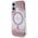Etui Guess HC Resin Bottom Glitter do     iPhone 16 MagSafe różowy