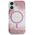 Etui Guess HC Resin Bottom Glitter do     iPhone 16 MagSafe różowy