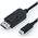 Alcasa GC-M0106 adapter kablowy 2 m USB Type-C DisplayPort Czarny