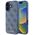 Guess HC PU 4G Small 4G and Classic case for iPhone 16 MagSafe blue