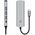TECH-PROTECT HB01 HUB ADAPTER 5IN1 TYPE-C + USB3.0 + HDMI 4K 60HZ + PD100W SPACE GREY