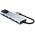 TECH-PROTECT HB02 HUB ADAPTER 6IN1 TYPE-C + USB2.0 + USB3.0 + HDMI 4K 30HZ + RJ45 + PD100W SPACE GREY