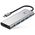 TECH-PROTECT HB04 HUB ADAPTER 9IN1 TYPE-C + USB2.0 + USB3.0 + HDMI 4K 60HZ + SD/TF + PD100W + AV3.5 SPACE GREY