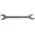 Combination wrench 24x27 mm with open ends