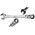 Combination wrench 24x27 mm with open ends