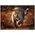 Trefl Puzzle 1000 elementów Premium Dziki Leopard