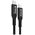 Crong Soft Link - Kabel 100W PD 5A USB-C do USB-C 25cm (czarny)