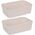 Plastikowe koszyki do organizacji, 19 x 13,5 x 6 cm, 2 szt.