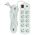EXD Buitini ilgiklis 10m, 10 lizdų, 2x USB, su jungikliu 13460373 9990000610563