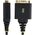 StarTech 1P1FFC-USB-SERIAL kabel równoległy Czarny 0,3 m USB Typu-A DB-9