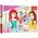 Trefl Puzzle glitter błyszczące księżniczki Disney Bella i Arielka 100 14819
