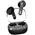 Streetz Ausinės į ausis STREETZ ακουστικά, permatomos, juodos / T150-BLK / 6612030 13452532 7333048060709