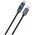 Kabel Dudao L7C USB-C - USB-C 100W z wyświetlaczem LED 1m - czarny