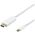 Kabel Deltaco USB-C - HDMI kabelis DELTACO 4K UHD, paauksuotos jungtys, 2m, baltas / USBC-HDMI1021-K / 00140022