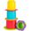 Playgro PLAYGRO bath toy Chewy Stack and Nest Cups, 187253