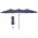 PARASOL OGRODOWY XXXL 2.7x4.6M SZARY SASKA GARDEN