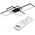 Lampa sufitowa LVT LVT Galaxis 2676 plafon lampa sufitowa 126W LED 3000-6500K ściemnialny czarny/biały