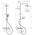 Shower set Hansgrohe Vernis Blend, Showerpipe 200, 1jet EcoSmart, 26079000