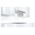 Okap Bosch Bosch Hood DUL63CC20 Series 4 Built-under, Energy efficiency class D, Width 60 cm, 350 m³/h, Mechanical, White, LED (DUL63CC20) - 375378