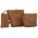 Guess, Brenton, Ecological leather, Textile Bag, Rigid structure, Caramel, 6432, For Women, 22 x 18 x 9 cm For Women
