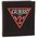 Set Guess: Guess, Leather Keyring, Black + Daelon, Leather Wallet, Small Billfold, Red/Black, For Men Unisex