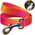 Collar Smycz dla psa nylonowa WAUDOG gradient, dł. 122 cm, pomarańczowa
