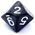 Rebel Komplet kości RPG Perłowe - Czarne