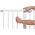 Safety 1st Safety 1St SAUGOS 1ST apsauginės tvorelės pretęsimas EASY CLOSE Metal Plus, balta, 28 cm, 24204310