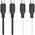Kabel USB Hoco HOCO kabel Typ C do Typ C 3A 60W X90 1 m czarny